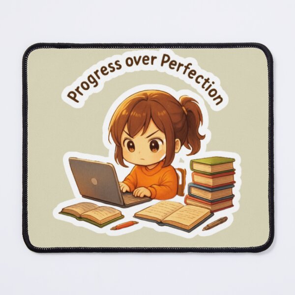 Item preview, Progress Over Perfection Study Motivation Sticker designed and sold by LumereAndCoeur.