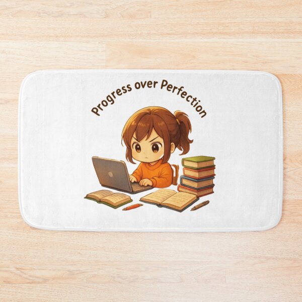 Item preview, Progress Over Perfection Study Motivation Sticker designed and sold by LumereAndCoeur.