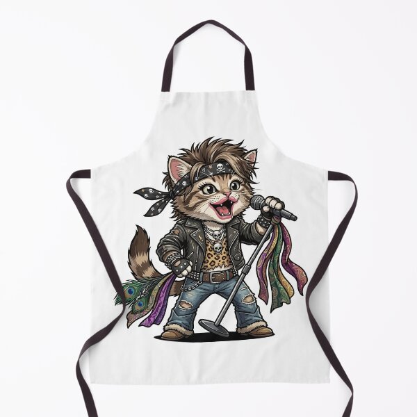 Item preview, Rockstar Cat Steven Tyler Style - Aerosmith Inspired Kitty designed and sold by miliemlac.