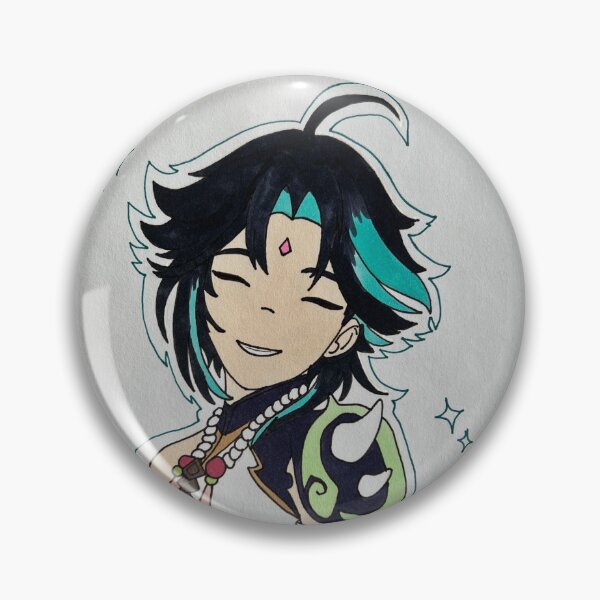 Item preview, Xiao Genshin Impact Happy Smiling designed and sold by Millugold48Arts.