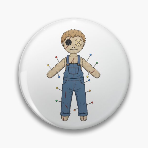 Item preview, Light Skin Voodoo Doll - Denim Coveralls designed and sold by octozap.