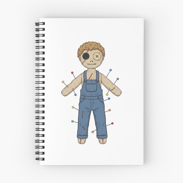 Item preview, Light Skin Voodoo Doll - Denim Coveralls designed and sold by octozap.