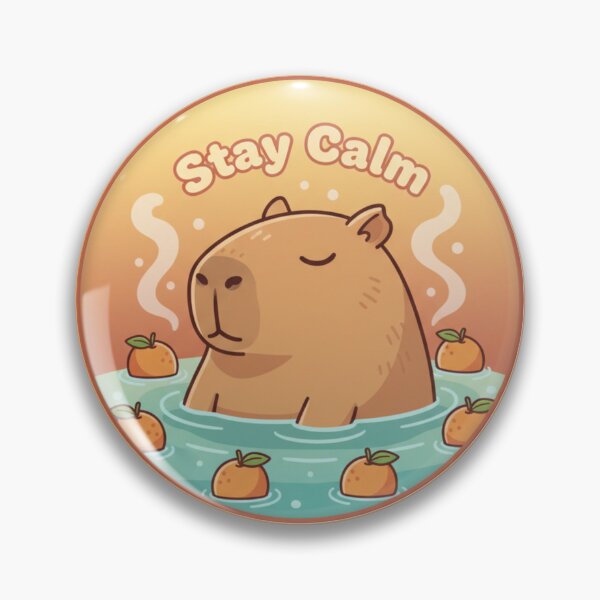 Item preview, Capybara Chill Society Shirt – Cute Capybara Hot Spring “Stay Calm” Design – Kawaii Relaxing Animal Aesthetic – Cozy Winter Onsen Tee designed and sold by Ditstyle.