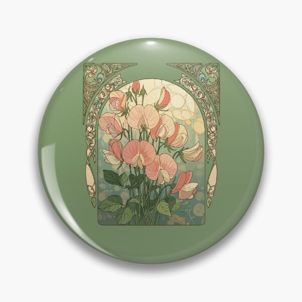 Item preview, Sweet Pea Birth Month Flower Vines designed and sold by taiche.