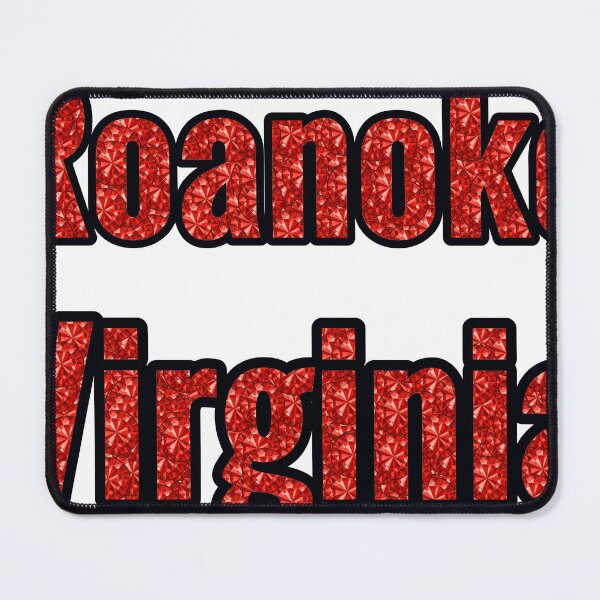 Item preview, Roanoke Virginia City Name With Red Rhinestone designed and sold by TheIconSmith.