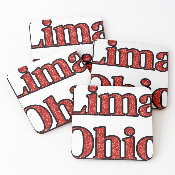 Item preview, Lima Ohio City Name With Red Rhinestone designed and sold by TheIconSmith.
