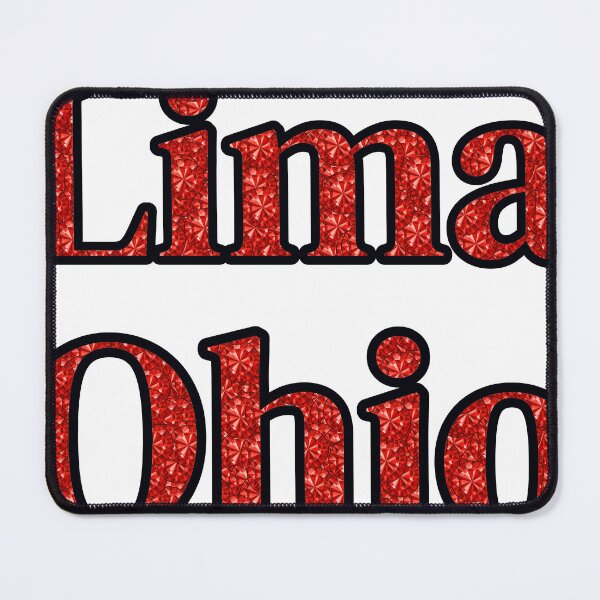 Item preview, Lima Ohio City Name With Red Rhinestone designed and sold by TheIconSmith.