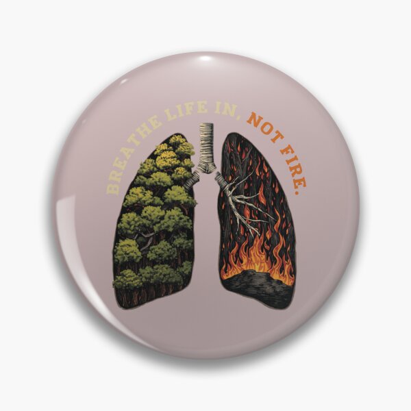 Item preview, Breathe Life In, Not Fire – Save Our Lungs, Save Our Planet designed and sold by trendplusco.