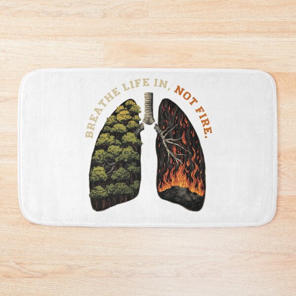 Item preview, Breathe Life In, Not Fire – Save Our Lungs, Save Our Planet designed and sold by trendplusco.
