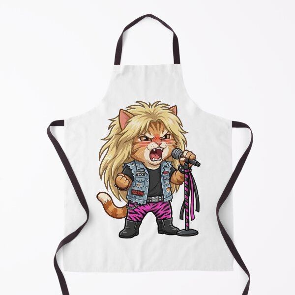 Item preview, Sebastian Bach Inspired Cat - Skid Row Hair Metal Kitty designed and sold by miliemlac.