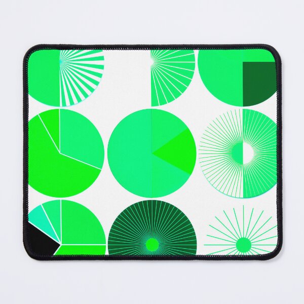 Item preview, Geometric Circles - Green Artwork designed and sold by TobyYodler.