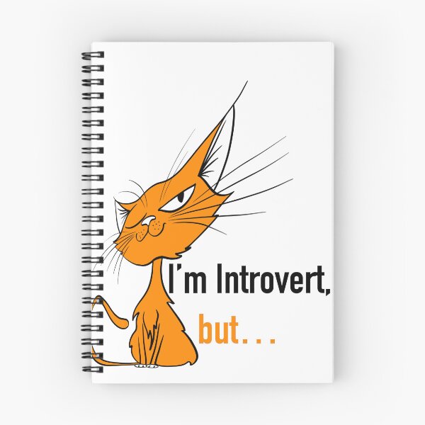 Item preview, Introvert cat orange shirt designed and sold by Maryart8.