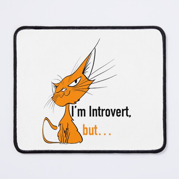 Item preview, Introvert cat orange shirt designed and sold by Maryart8.