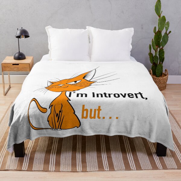 Item preview, Introvert cat orange shirt designed and sold by Maryart8.