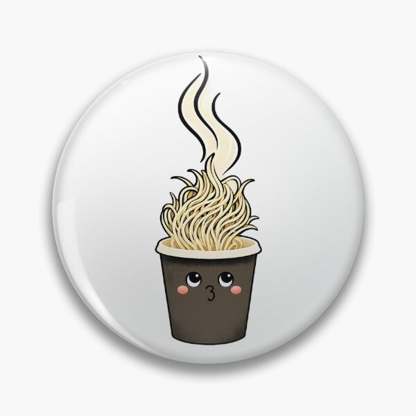 Item preview, Cute Ramen Noodles – Kawaii Hot Cup | Minimalist Food Character designed and sold by Droosam.