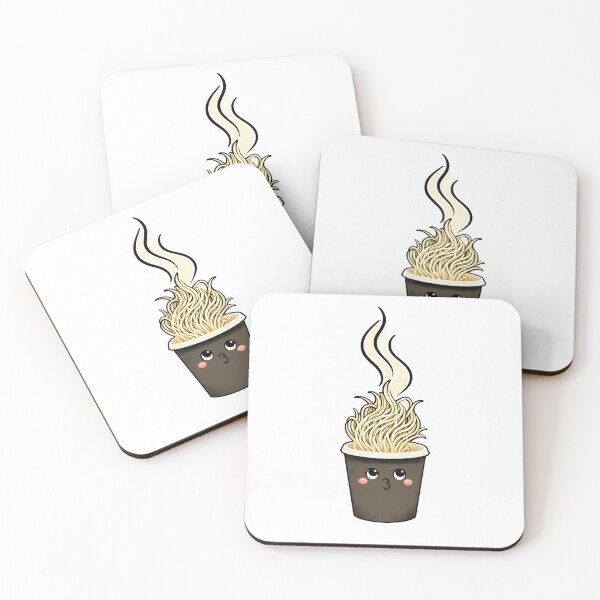 Item preview, Cute Ramen Noodles – Kawaii Hot Cup | Minimalist Food Character designed and sold by Droosam.
