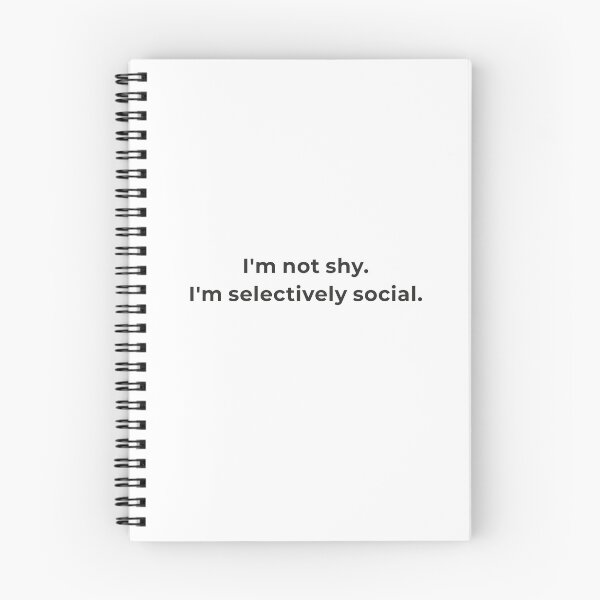 Item preview, I'm Not Shy I'm Selectively Social Shirt - Introvert Pride Tee - Confident Statement Gift - Minimalist Design designed and sold by Lumawear .