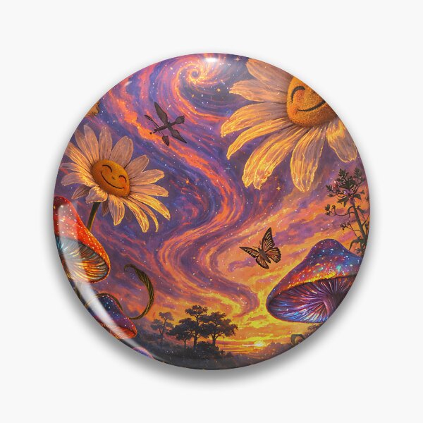 Item preview, The Funky Flower-Child Meadow - Groovy Psychedelic designed and sold by bapupa.