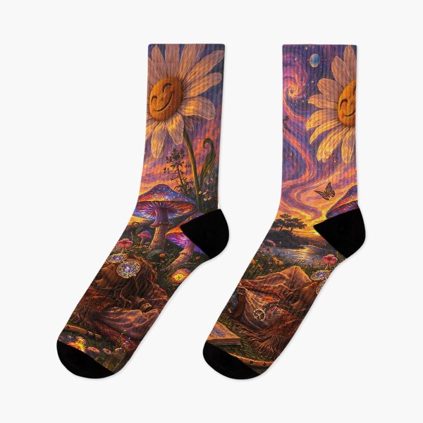 Item preview, The Funky Flower-Child Meadow - Groovy Psychedelic designed and sold by bapupa.