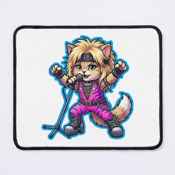 Item preview, Motley Crue Glam Metal Guitar Kitty funny designed and sold by miliemlac.