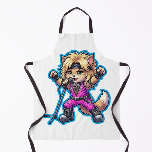 Item preview, Motley Crue Glam Metal Guitar Kitty funny designed and sold by miliemlac.