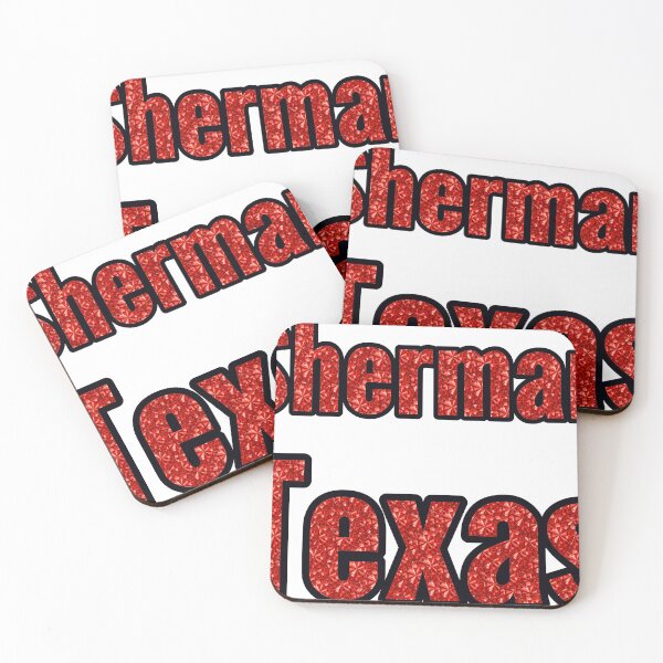 Item preview, Sherman Texas City Name With Red Rhinestone designed and sold by TheIconSmith.