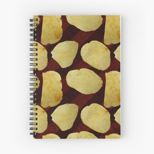 Item preview, Potato Chip seamless pattern on burgundy maroon stripes designed and sold by Paintbrushbetty.