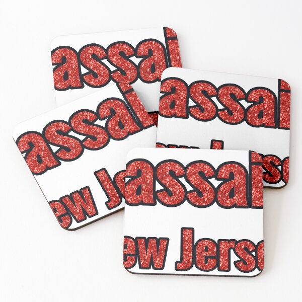 Item preview, Passaic New Jersey City Name With Red Rhinestone designed and sold by TheIconSmith.