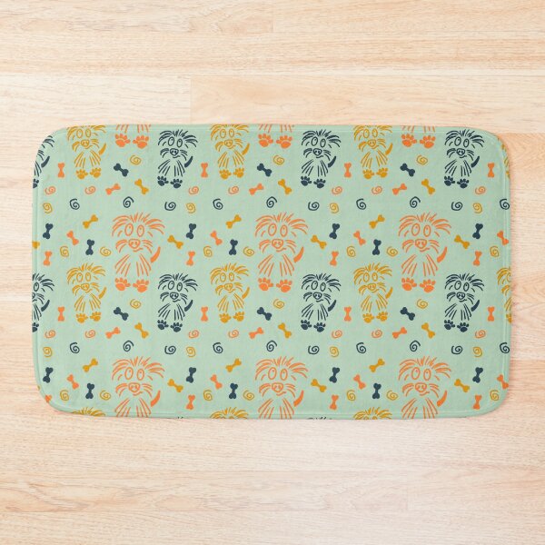 Item preview, Cute scruffy dog seamless repeating pattern designed and sold by SeamlessDsign.