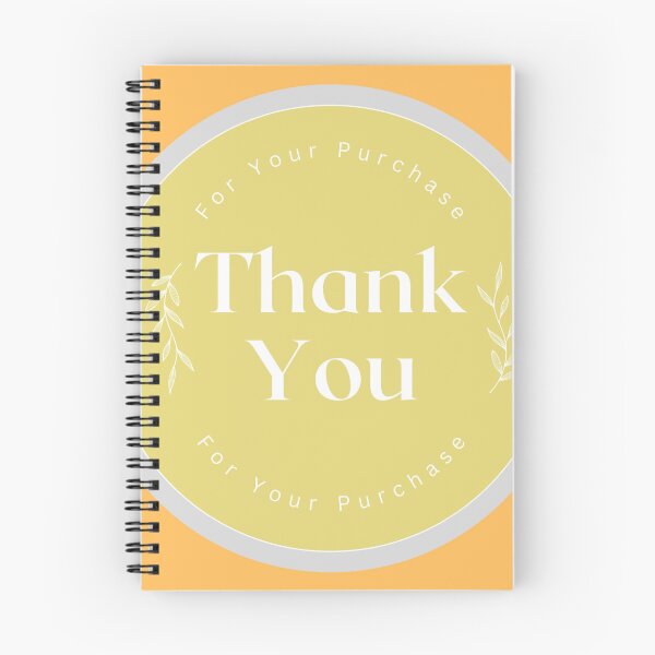 Item preview,  Minimalist Thank You Purchase Sticker Design Yellow designed and sold by patsyrosedesign.