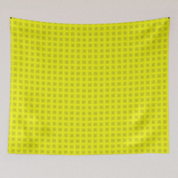 Item preview, Nia Itto Gallery - Square yellow - designed and sold by NIA ITTO GALLERY - Art of John Wyborn.