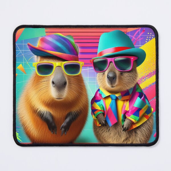 Item preview, Rad Capybara and Quokka Party Duo designed and sold by Sybille-Yates.