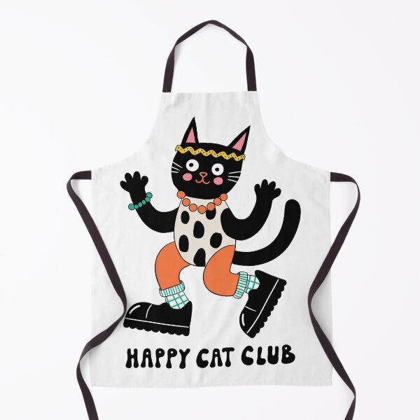 Item preview, Funny Retro 80s Aerobics Black Cat Vector Illustration designed and sold by DiNata.