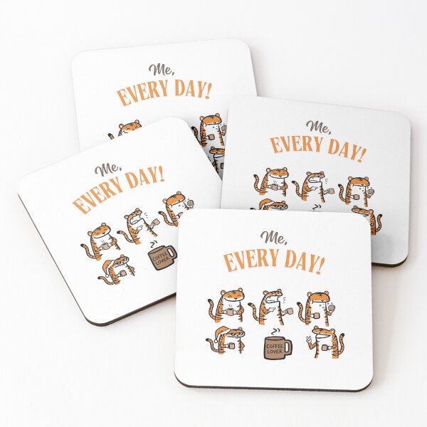 Item preview, Coffee Lover - Year of the Tiger designed and sold by DeLeonsDen.