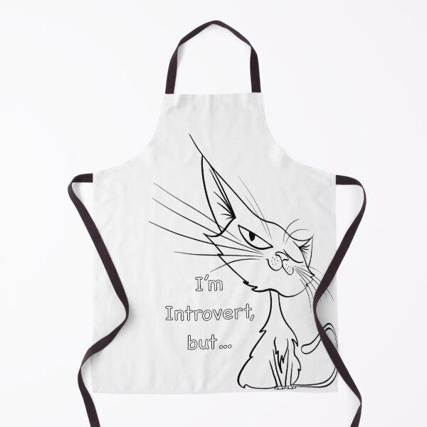 Item preview, Introvert minimalistic cat shirt designed and sold by Maryart8.