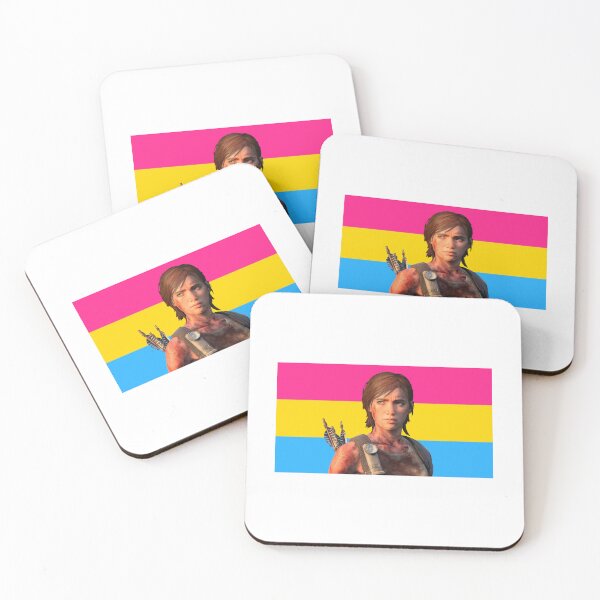 Item preview, Santa Barbara Ellie Williams with Pansexual Flag designed and sold by maelrusydesigns.