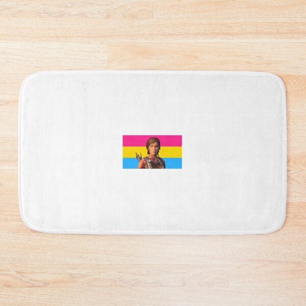Item preview, Santa Barbara Ellie Williams with Pansexual Flag designed and sold by maelrusydesigns.