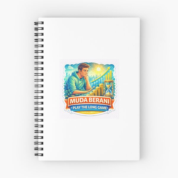 Item preview, Muda Berani Play The Long Game Sticker – Patient Investor Mindset, Financial Growth, Long Term Wealth, Youth Finance Motivation designed and sold by Wander Pop Studio.