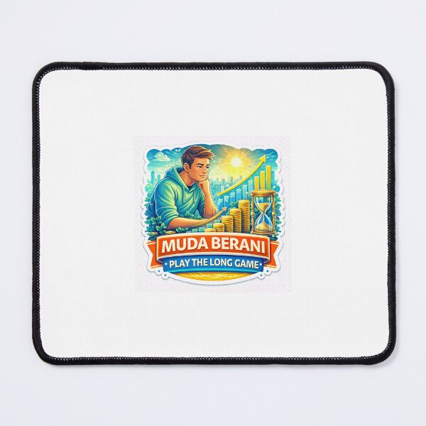 Item preview, Muda Berani Play The Long Game Sticker – Patient Investor Mindset, Financial Growth, Long Term Wealth, Youth Finance Motivation designed and sold by Wander Pop Studio.