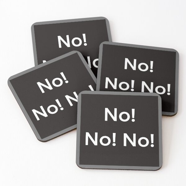 Item preview, The answer is no, no, and no. designed and sold by Susanna Schorr.