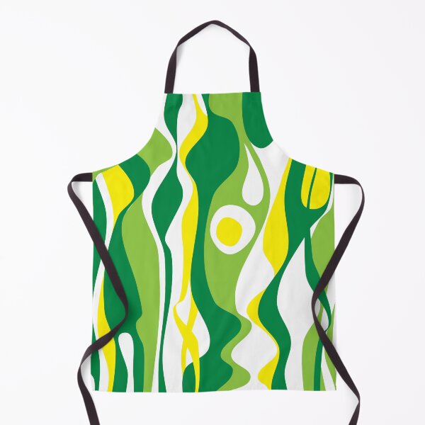 Item preview, Spring pattern psychedelic element earth retro flow green designed and sold by Luzi Illustrella.