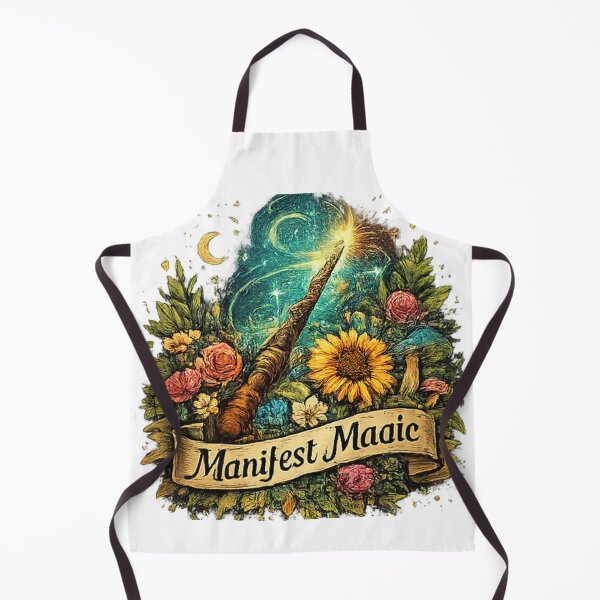 Item preview, Manifest Magic Fantasy Wand Floral Illustration designed and sold by DAXIFY.