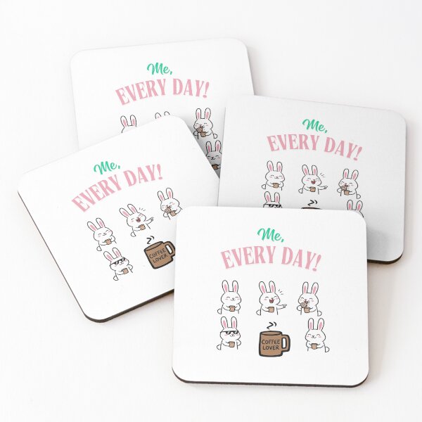 Item preview, Coffee Lover - Year of the Rabbit designed and sold by DeLeonsDen.