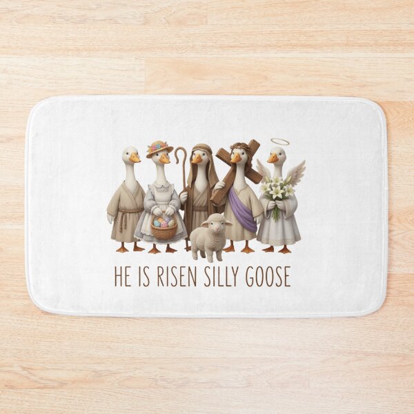 Item preview, He Is Risen Silly Goose Easter Jesus Christ  designed and sold by Thread&Fable.