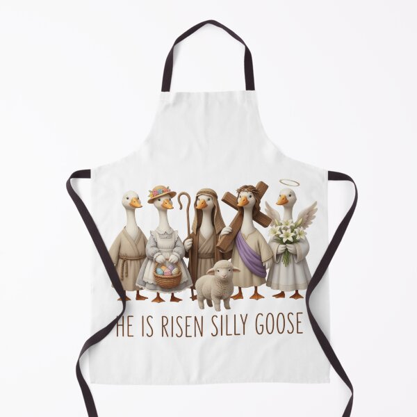 Item preview, He Is Risen Silly Goose Easter Jesus Christ designed and sold by Thread&Fable.
