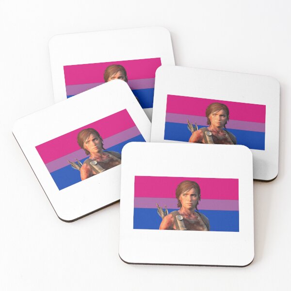 Item preview, Santa Barbara Ellie Williams with Bisexual Flag designed and sold by maelrusydesigns.