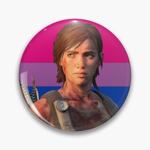 Item preview, Santa Barbara Ellie Williams with Bisexual Flag designed and sold by maelrusydesigns.
