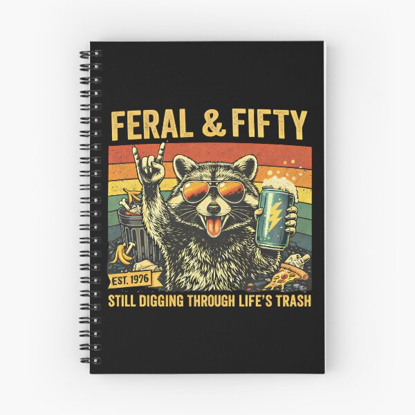 Item preview, Feral and Fifty 50th Birthday Sarcastic Fiftieth designed and sold by Blok45.