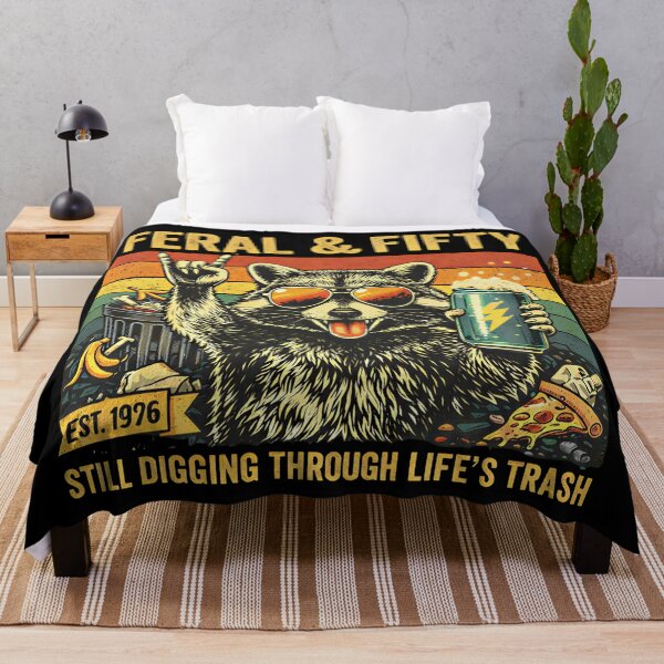 Item preview, Feral and Fifty 50th Birthday Sarcastic Fiftieth designed and sold by Blok45.