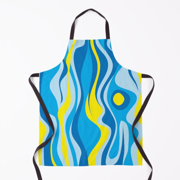 Item preview, Summer pattern psychedelic element water retro flow blue designed and sold by Luzi Illustrella.